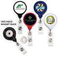 Magnet Back Jumbo Round Badge Reel (Polydome)